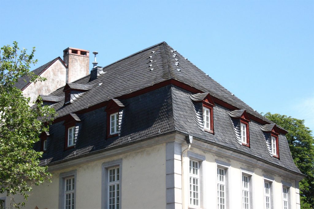 Roof of hotel building