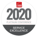 Owen Corning 2020 platinum conference service excellence badge